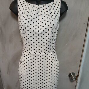 Ralph Lauren Sleeveless Black and White Midi Dress